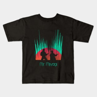 Miyagi and daniel retro Kids T-Shirt